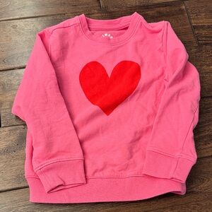 Primary pink shirt with heart sz 3